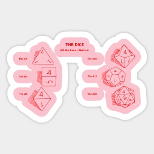 The Dice (d20 Red) Sticker